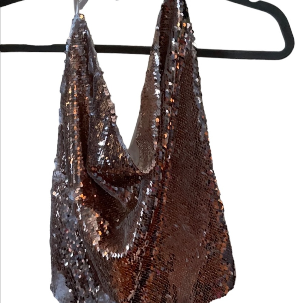 Bebe sequin top